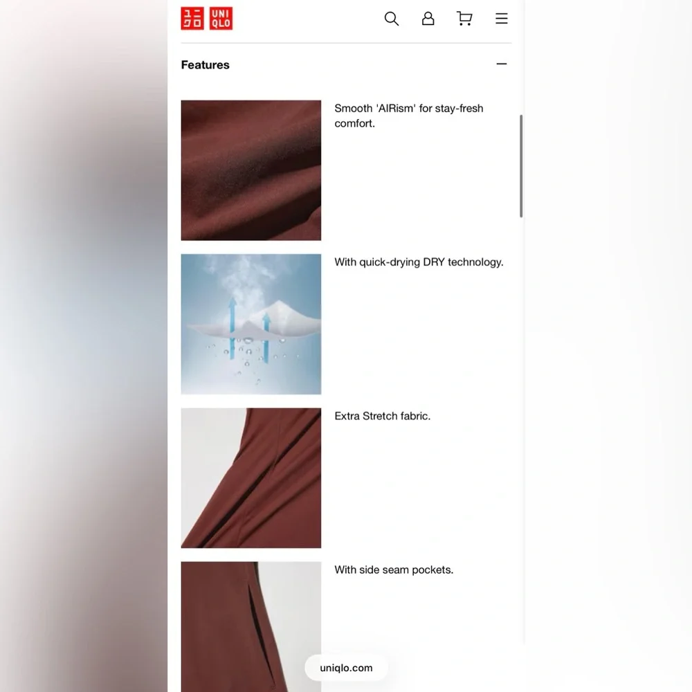 Uniqlo AIRism Dress with Pockets - Picture 2 of 4